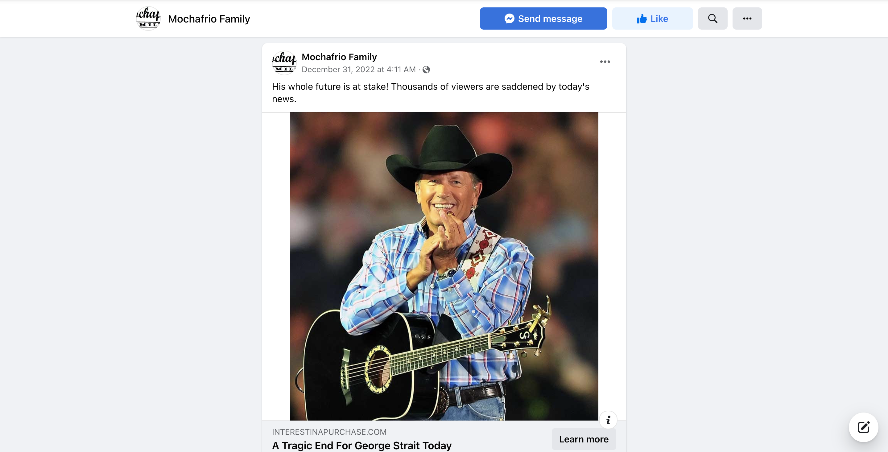 Fact Check Country Singer George Strait Did NOT Have Tragic End On   Screenshot 2023 01 11 At 10.02.26 AM 